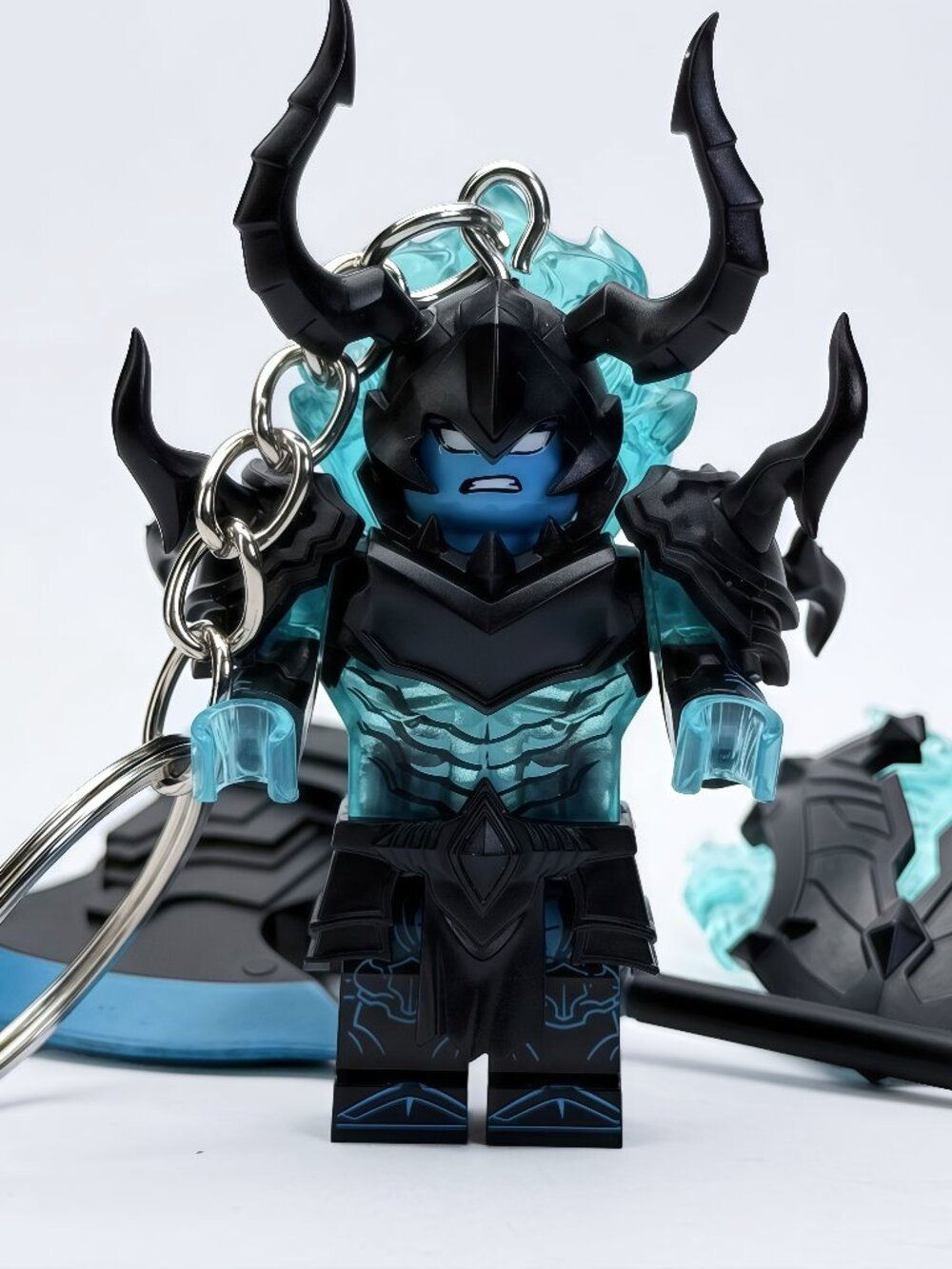 Solo Leveling Iron Custom Minifigure Keychain